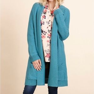 Women’s Matilda Jane Teal/Blue Sweater Cardigan